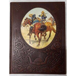 Vintage 1973 Time Life The Old West "The Soldiers" Faux Leather Hard Cover Book